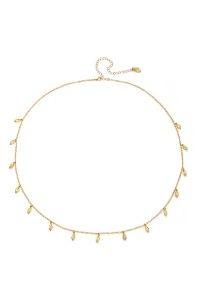 Ettika Crystal Charm Belly Chain In Gold