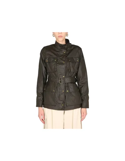 Belstaff Trialmaster Jacket In Faded Olive