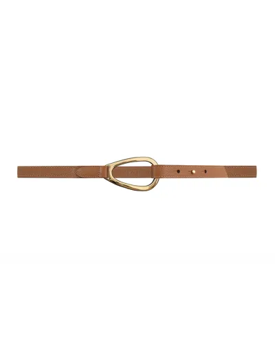 Vaincourt Paris L'adorable Small Pebbled Leather Belt In Camel