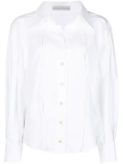 Palmer Harding Clarity White Stretch-cotton Shirt