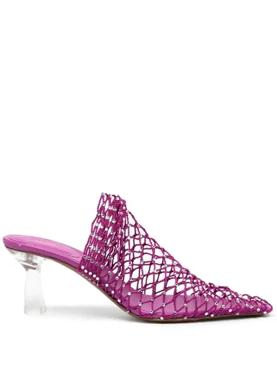 Neous Bophy 65mm Heel Mules In Purple