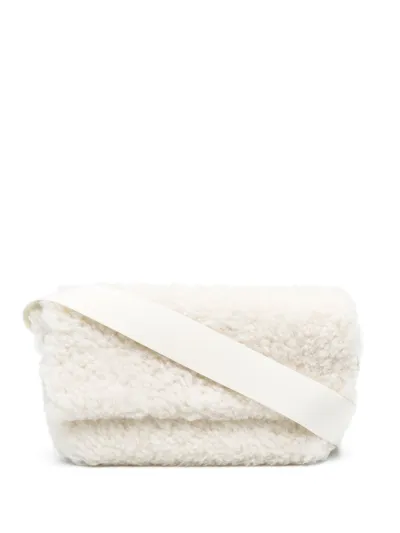 Jil Sander Utility Shoulder Bag In White