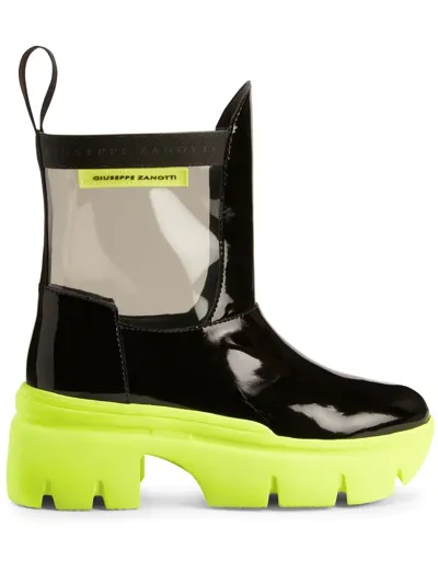 Giuseppe Zanotti Apocalypse Riot Chunky Boots In Green