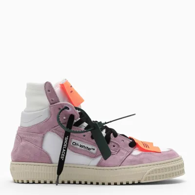 Off-white White/lilac Off Court 3.0 High-top Sneakers In Black