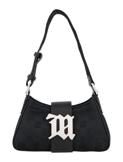 Misbhv Logo Zipped Shoulder Bag In Black