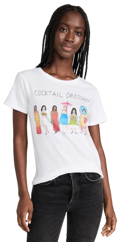 Unfortunate Portrait Cocktail Dresses Tee In White