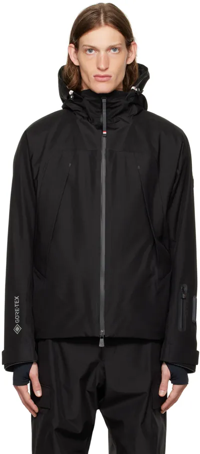 Moncler Black Lapaz Jacket In Schwarz