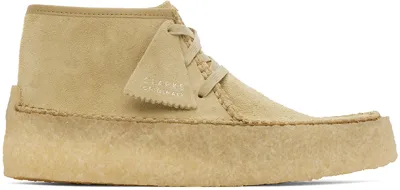 Clarks Originals Beige Caravan Desert Boots In Maple Suede