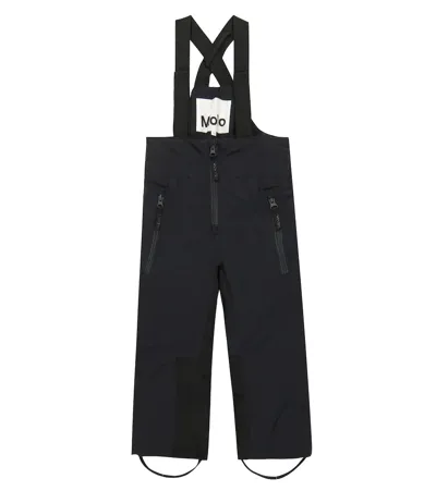 Molo Kids' Play Pro Nylon Ski Pants In Black