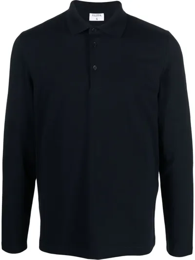 Filippa K M.luke Polo Shirt In Blau