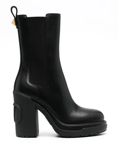 Valentino Garavani Vlogo Signature Ankle Boots In Black