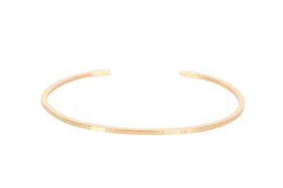 Maison Margiela Numerical Cuff In Gold