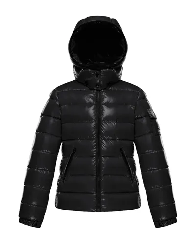 Moncler Kids' Girl's Bady Quilted Logo Jacket In Black