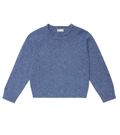 Il Gufo Kids' Wool-blend Sweater In Blue