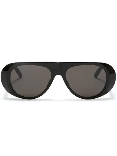 Palm Angels Sierra Round-frame Sunglasses In Schwarz