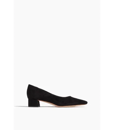 Loeffler Randall Nerine Square Toe Mid Heel Pump In Black