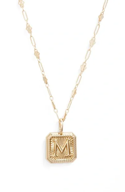 Miranda Frye Harlow Initial Pendant Necklace In Gold