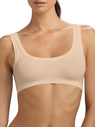 Hanro Touch Feeling Crop Top In Nude