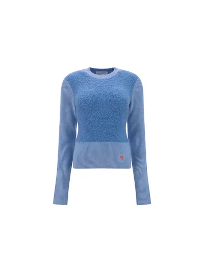 Victoria Beckham Pullover In Light Blue