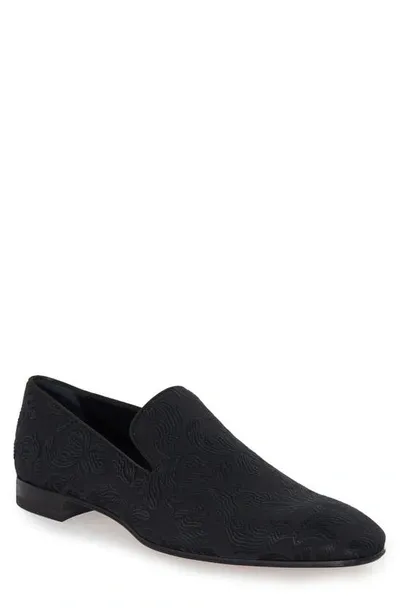 Paul Stuart Harrier Slip-on In Black Fabric