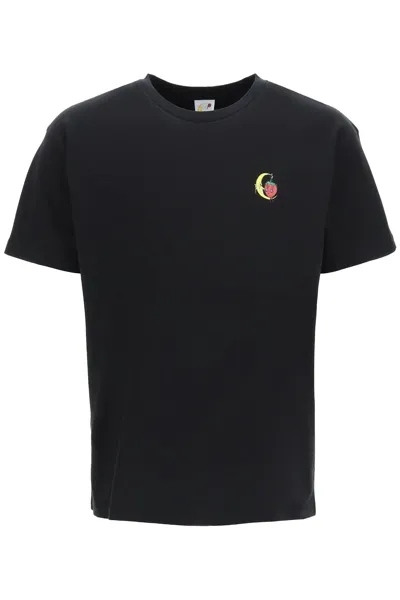 Sky High Farm Will Sheldon Mini Logo T-shirt In Black Cotton