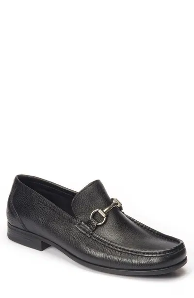 Sandro Moscoloni 'malibu' Suede Bit Loafer In Black Leather