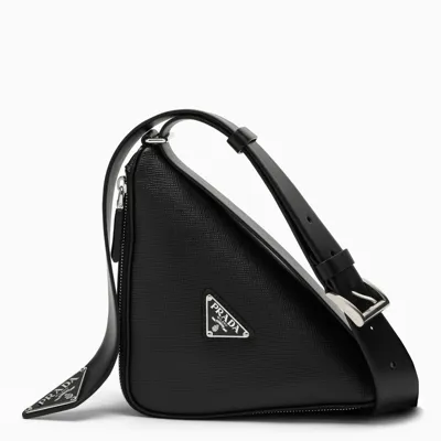 Prada Black Saffiano Leather Triangle Bag