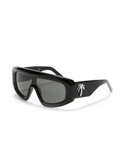 Palm Angels Carmel Oversize-frame Sunglasses In Black