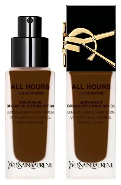 Saint Laurent All Hours Luminous Matte Foundation 24h Wear Spf 30 With Hyaluronic Acid In Dc9