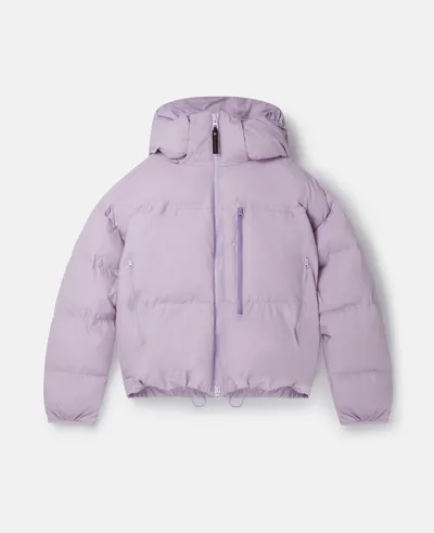 Stella Mccartney Short Padded Winter Jacket In Shift Purple