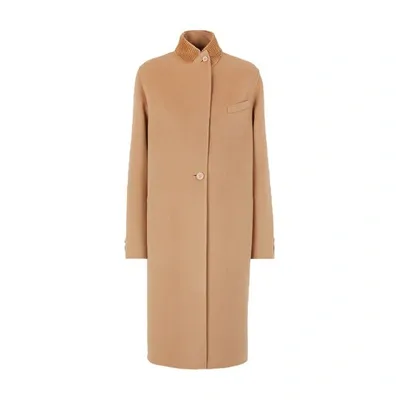 Fendi Coat In Beige