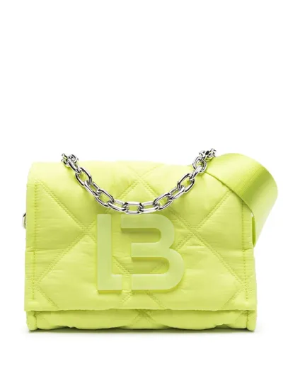 Bimba Y Lola Quilted Logo-plaque Crossbody Bag In Green