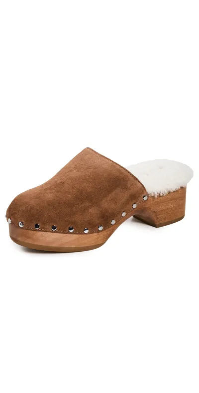 Rag & Bone Mara Clogs In Chestnut