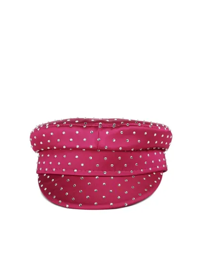 Ruslan Baginskiy Baker Boy Hat In Fuchsia