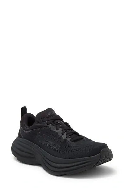 Hoka Bondi 8 Running Shoe In Black