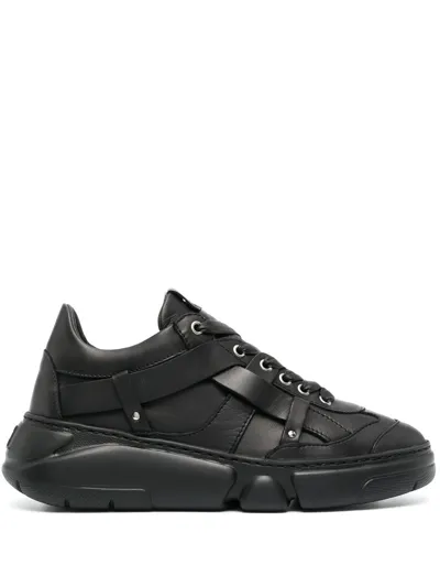 Agl Attilio Giusti Leombruni Ruth Leather Sneakers In Black