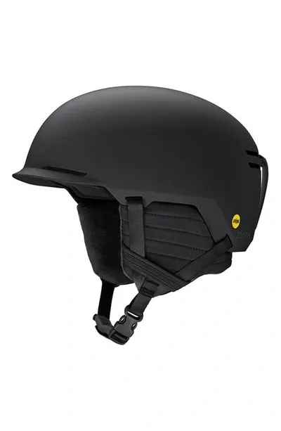 Smith Scout Round Contour Snow Helmet In Matte Black