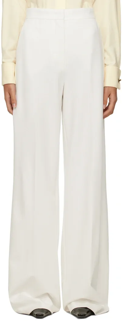 Max Mara Tronto Pant In White