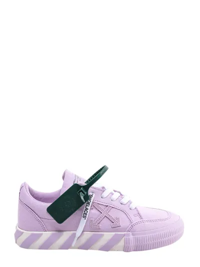 Off-white Low Vulcanized Lilac Low-top Sneakers In Pink