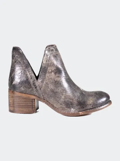 Diba True Work Nerd Bootie In Charcoal Grey