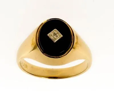 Pre-owned Markenlos Signet Ring Gekennzeichnet Gelb Gold