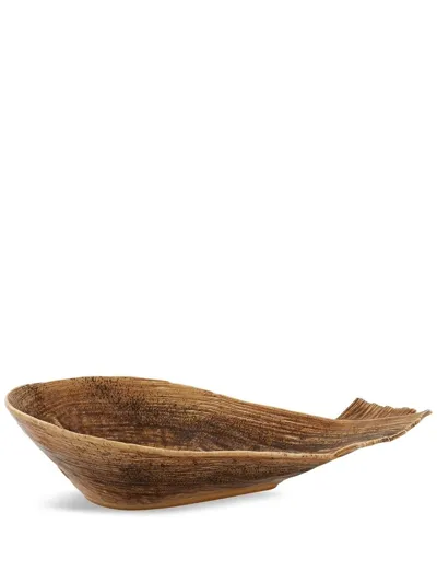 Bordallo Pinheiro Bananas From Madeira Fruit Bowl, 20" In Brown