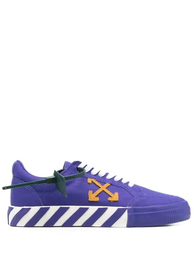 Off-white Vulcanized Low-top Sneakers In Violett