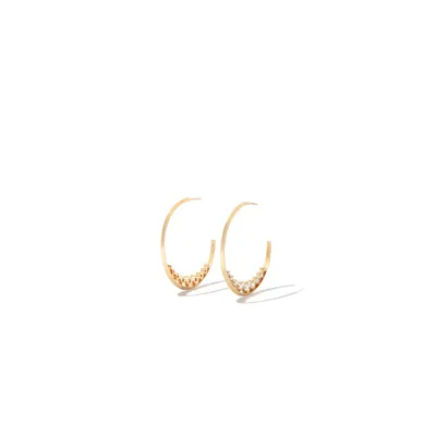 Lizzie Mandler Fine Jewelry 18kt Yellow Gold Éclat Diamond Hoop Earrings