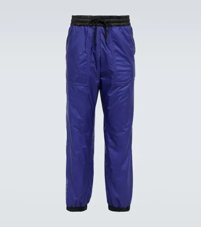 Moncler Nylon Sport Pants In Blue