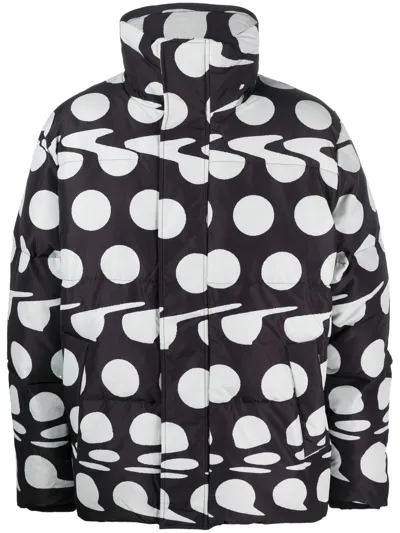 Etudes Studio Polaris Graphic-print Padded Jacket In Schwarz