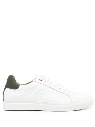 Peuterey Contrast-panel Low-top Sneakers In White