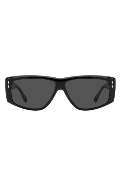 Isabel Marant 52mm Flat Top Sunglasses In 0807 Black