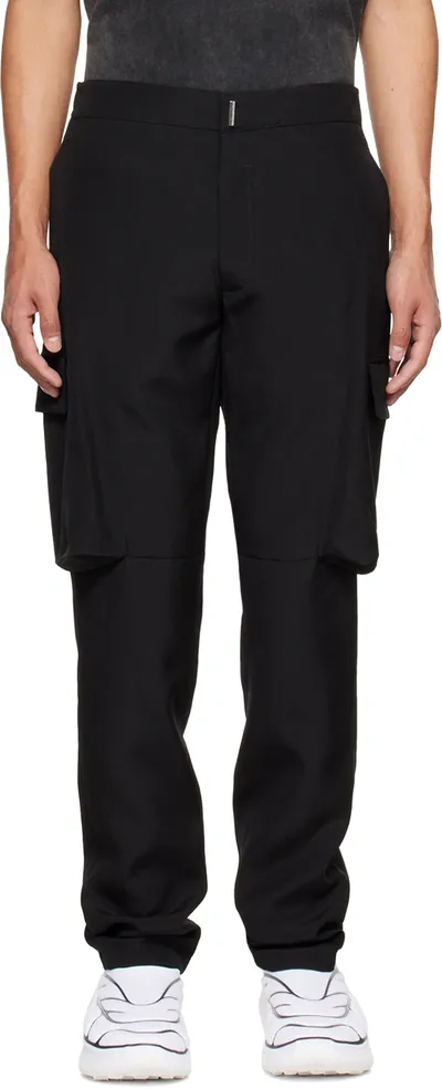 Givenchy Slim Wool Cargo Pants In Black