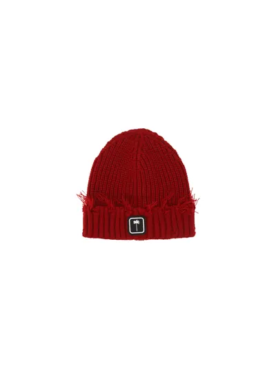 Palm Angels Hat In Brick Red